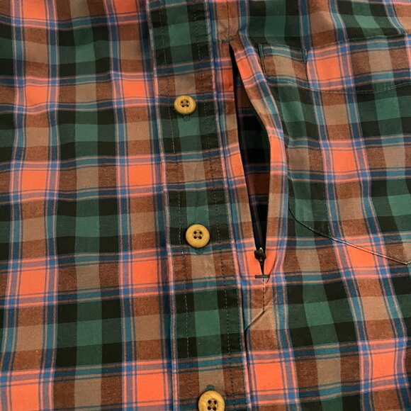 Duluth Men's XL Tall  Slim Fit Untucked Long Sleeve Button Down Plaid Shirt - Picture 5 of 7